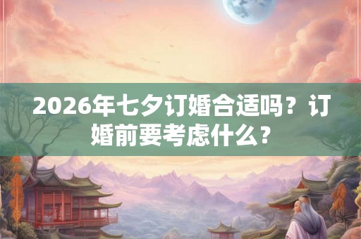 2026年七夕订婚合适吗？订婚前要考虑什么？