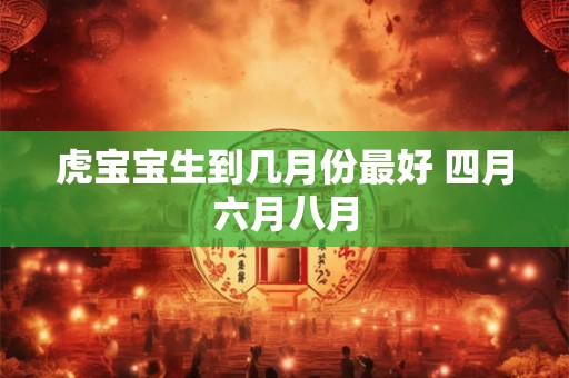 虎宝宝生到几月份最好 四月六月八月 虎宝宝生到几月份最好 四月六月八月