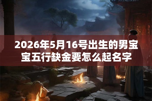 2026年5月16号出生的男宝宝五行缺金要怎么起名字