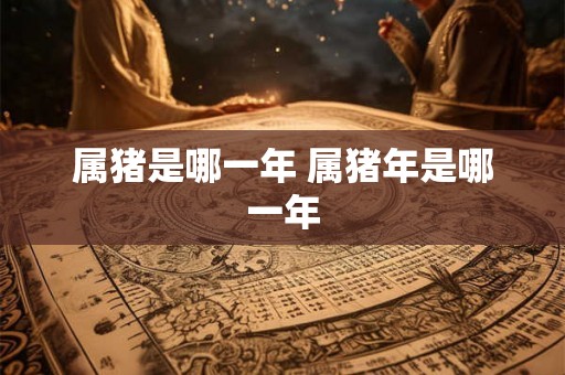 属猪是哪一年 属猪年是哪一年