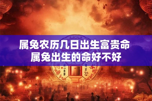 属兔农历几日出生富贵命 属兔出生的命好不好