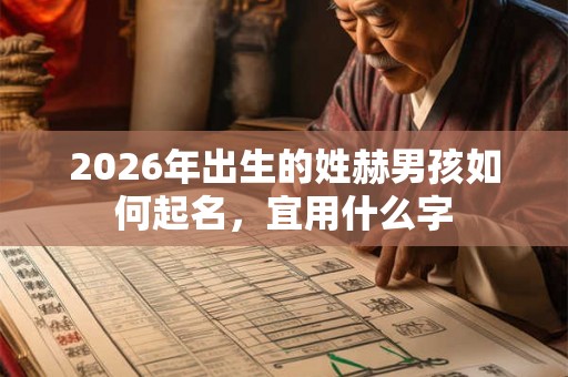 2026年出生的姓赫男孩如何起名，宜用什么字