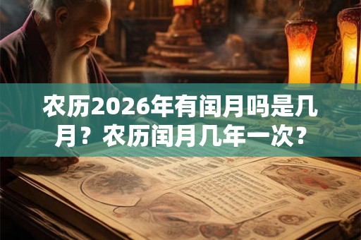 农历2026年有闰月吗是几月？农历闰月几年一次？