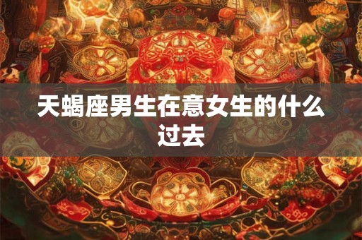 天蝎座男生在意女生的什么过去