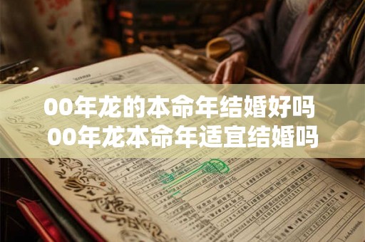 00年龙的本命年结婚好吗 00年龙本命年适宜结婚吗