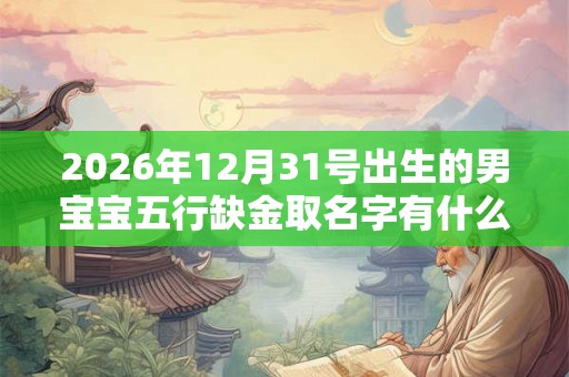2026年12月31号出生的男宝宝五行缺金取名字有什么需要注意的 2026年12月31号出生的男宝宝五行缺金取名字有什么需要注意的