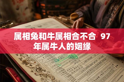 属相兔和牛属相合不合  97年属牛人的姻缘