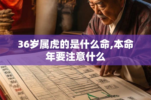 36岁属虎的是什么命,本命年要注意什么