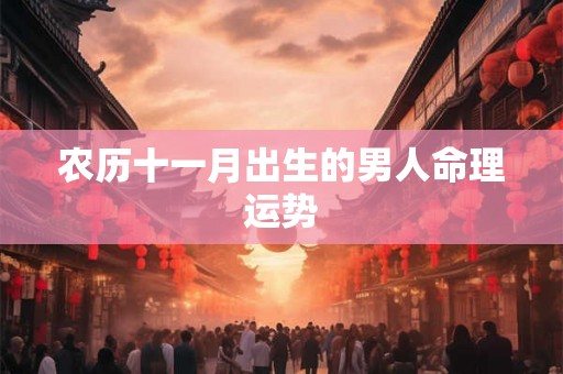 农历十一月出生的男人命理运势 农历十一月出生的男人命理运势