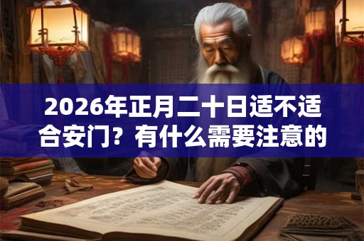2026年正月二十日适不适合安门？有什么需要注意的？
