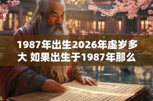 1987年出生2026年虚岁多大 如果出生于1987年那么在2026年的虚岁是多少岁
