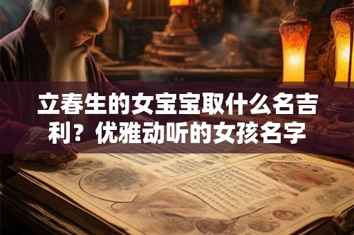 立春生的女宝宝取什么名吉利？优雅动听的女孩名字