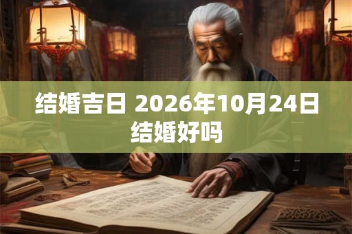 结婚吉日 2026年10月24日结婚好吗