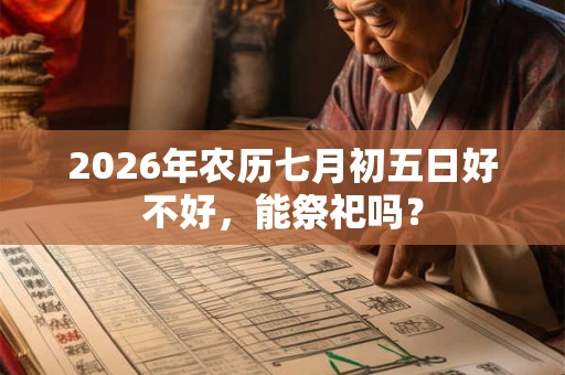 2026年农历七月初五日好不好,能祭祀吗? 2026年农历七月初五日好不好,能祭祀吗?
