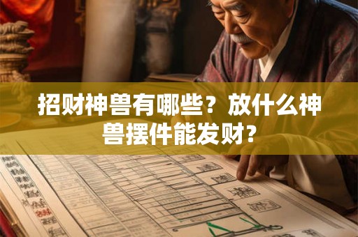 招财神兽有哪些?放什么神兽摆件能发财? 招财神兽有哪些?放什么神兽摆件能发财?