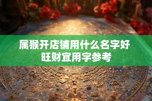属猴开店铺用什么名字好 旺财宜用字参考 属猴开店铺用什么名字好 旺财宜用字参考
