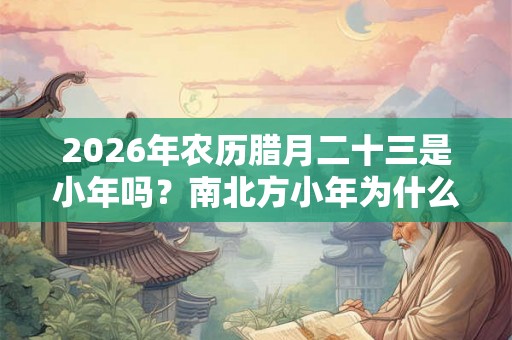 2026年农历腊月二十三是小年吗？南北方小年为什么不一样？