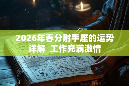 2026年春分射手座的运势详解  工作充满激情