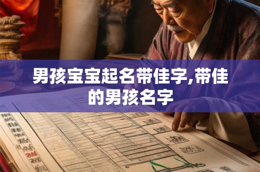 男孩宝宝起名带佳字,带佳的男孩名字
