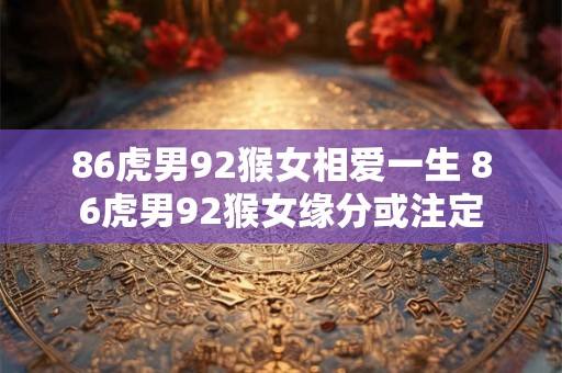 86虎男92猴女相爱一生 86虎男92猴女缘分或注定