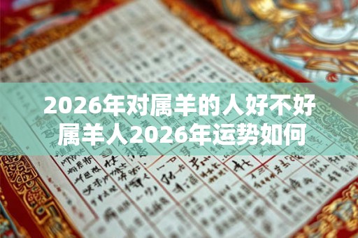 2026年对属羊的人好不好 属羊人2026年运势如何 2026年对属羊的人好不好 属羊人2026年运势如何