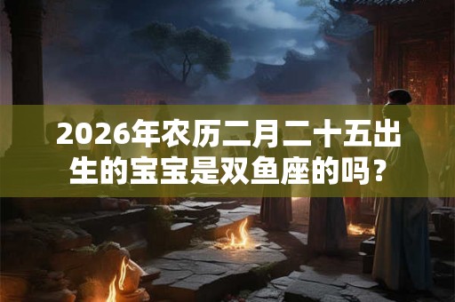 2026年农历二月二十五出生的宝宝是双鱼座的吗？