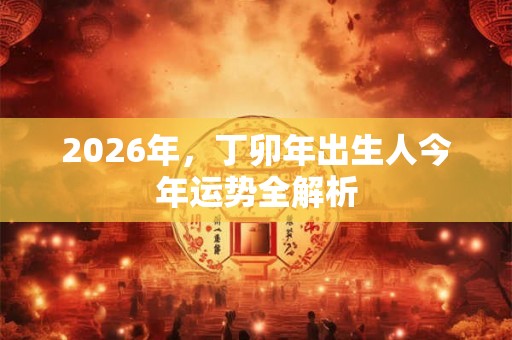 2026年，丁卯年出生人今年运势全解析