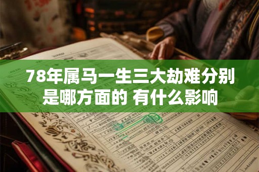 78年属马一生三大劫难分别是哪方面的 有什么影响 78年属马一生三大劫难分别是哪方面的 有什么影响