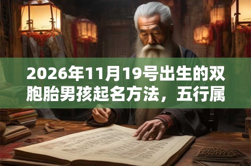 2026年11月19号出生的双胞胎男孩起名方法，五行属什么