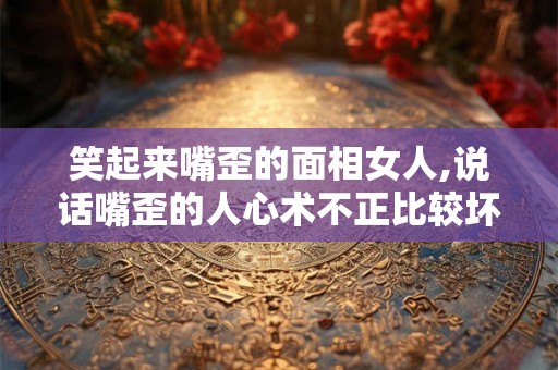 笑起来嘴歪的面相女人,说话嘴歪的人心术不正比较坏？