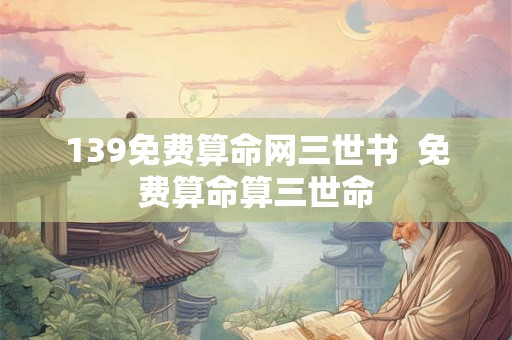 139免费算命网三世书 免费算命算三世命 139免费算命网三世书 免费算命算三世命