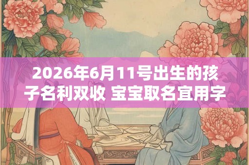 2026年6月11号出生的孩子名利双收 宝宝取名宜用字推荐 2026年6月11号出生的孩子名利双收 宝宝取名宜用字推荐