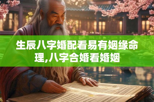 生辰八字婚配看易有姻缘命理,八字合婚看婚姻
