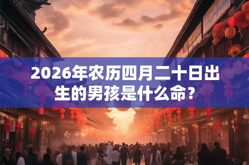 2026年农历四月二十日出生的男孩是什么命? 2026年农历四月二十日出生的男孩是什么命?