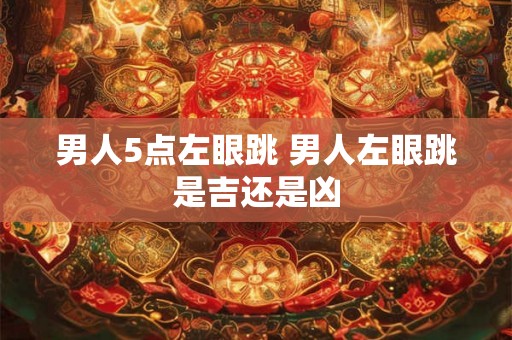 男人5点左眼跳 男人左眼跳是吉还是凶 男人5点左眼跳 男人左眼跳是吉还是凶