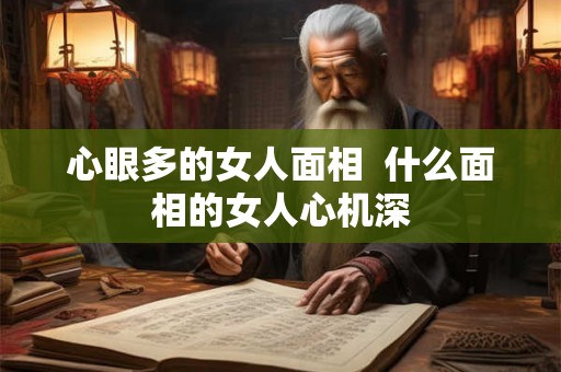 心眼多的女人面相  什么面相的女人心机深