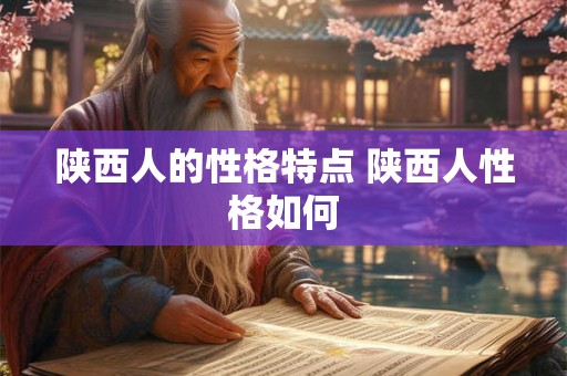 陕西人的性格特点 陕西人性格如何