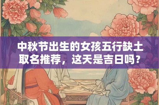 中秋节出生的女孩五行缺土取名推荐，这天是吉日吗？