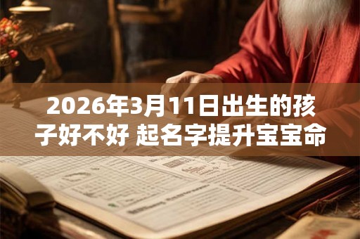 2026年3月11日出生的孩子好不好 起名字提升宝宝命格 2026年3月11日出生的孩子好不好 起名字提升宝宝命格
