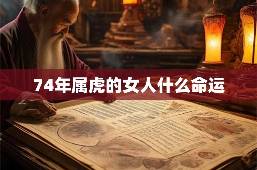 74年属虎的女人什么命运