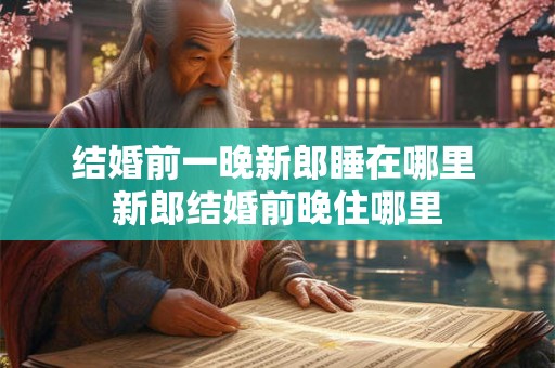 结婚前一晚新郎睡在哪里 新郎结婚前晚住哪里