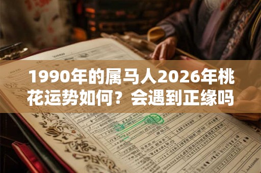1990年的属马人2026年桃花运势如何？会遇到正缘吗？