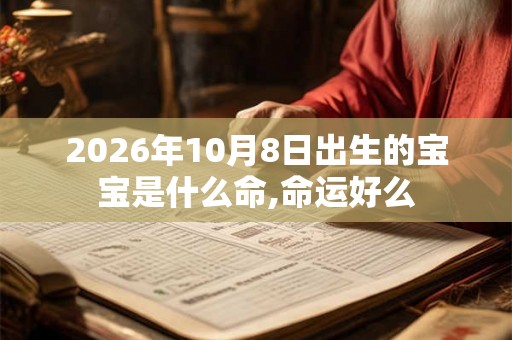2026年10月8日出生的宝宝是什么命,命运好么