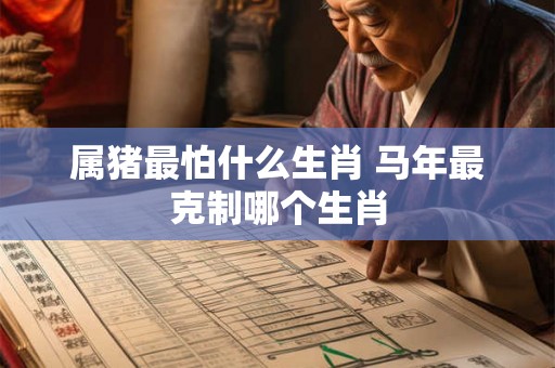 属猪最怕什么生肖 马年最克制哪个生肖