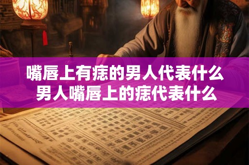 嘴唇上有痣的男人代表什么 男人嘴唇上的痣代表什么