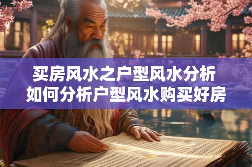 买房风水之户型风水分析 如何分析户型风水购买好房