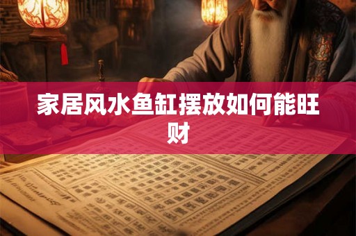 家居风水鱼缸摆放如何能旺财