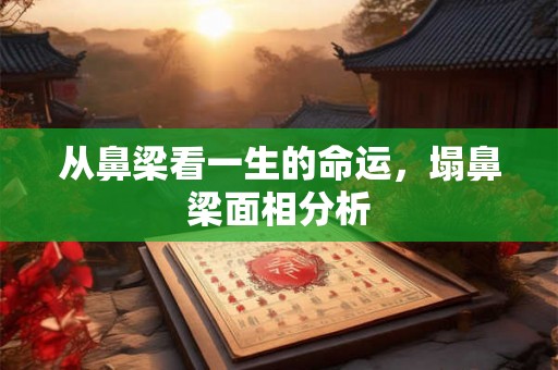 从鼻梁看一生的命运，塌鼻梁面相分析