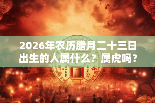 2026年农历腊月二十三日出生的人属什么？属虎吗？