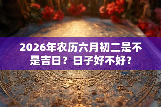 2026年农历六月初二是不是吉日？日子好不好？